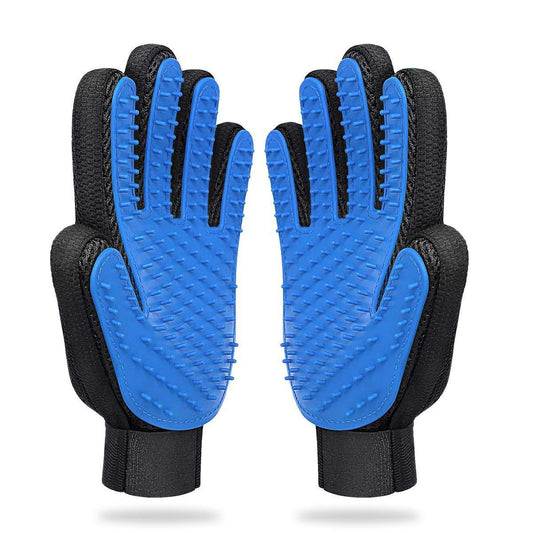 Calm-Touch Grooming Gloves – Deshedding, Massage & Stress-Free Brushing