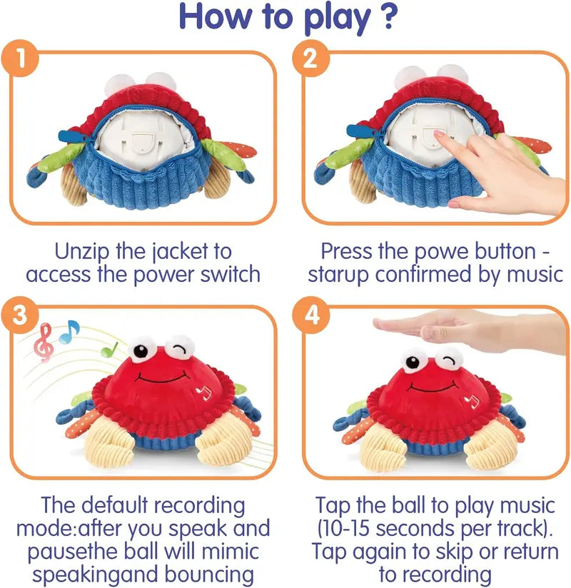 Musical Dancing Crab Toy