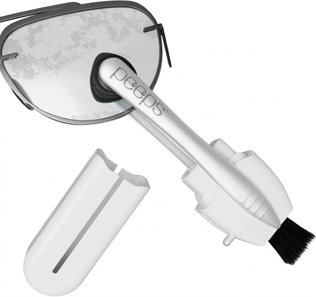 Lens Cleaner — Borstel & Microfiber, 2-in-1 Brillenreiniger