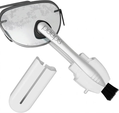 Lens Cleaner — Borstel & Microfiber, 2-in-1 Brillenreiniger
