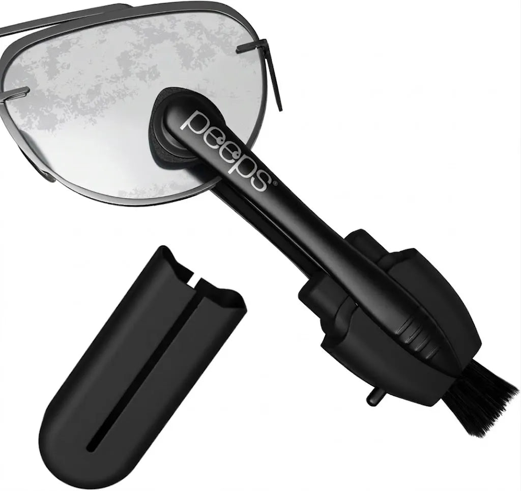 Lens Cleaner — Borstel & Microfiber, 2-in-1 Brillenreiniger