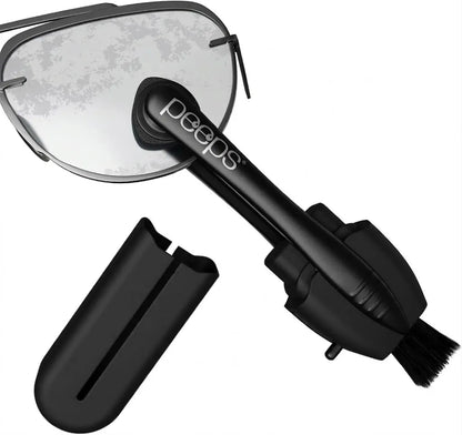 Lens Cleaner — Borstel & Microfiber, 2-in-1 Brillenreiniger